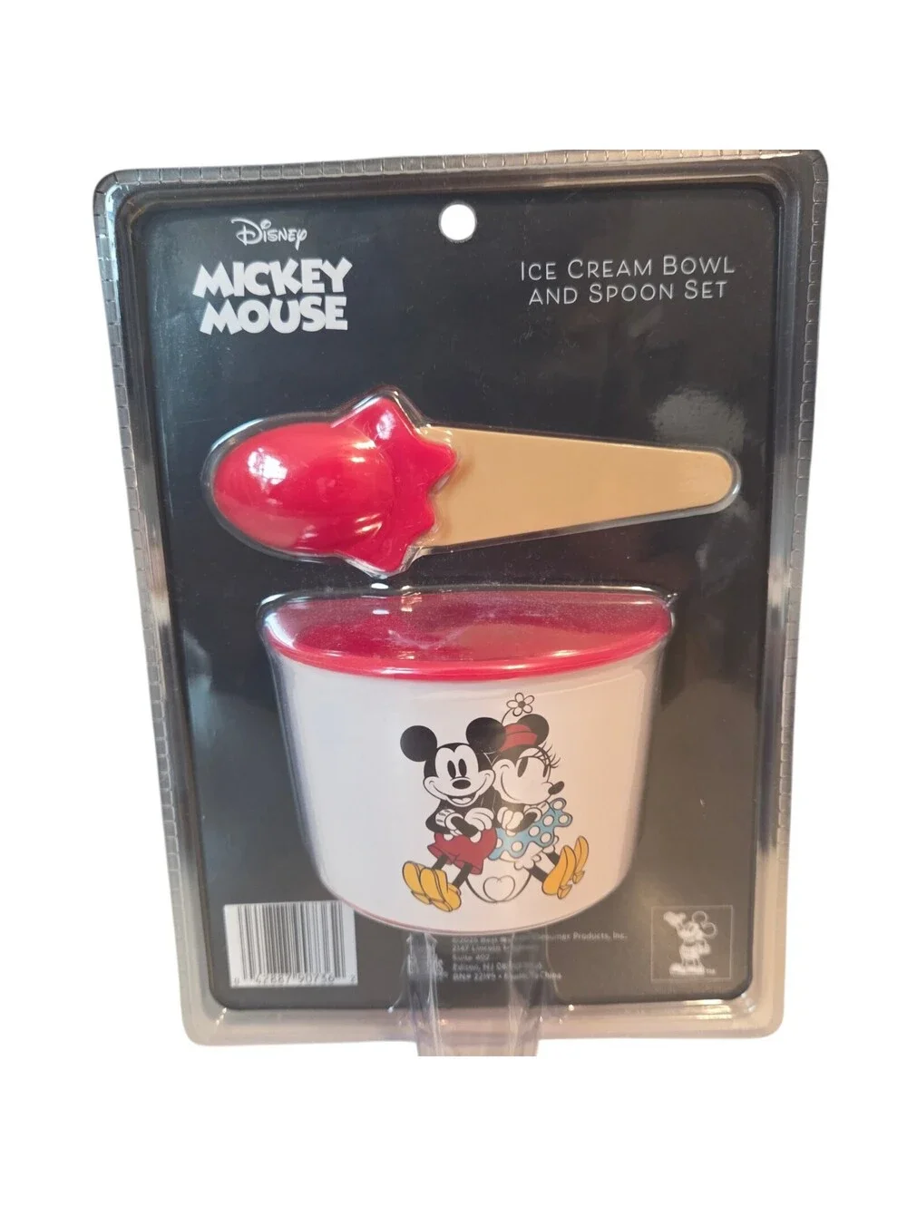 Disney Mickey Mouse Ice Cream Bowl and Spoon Set